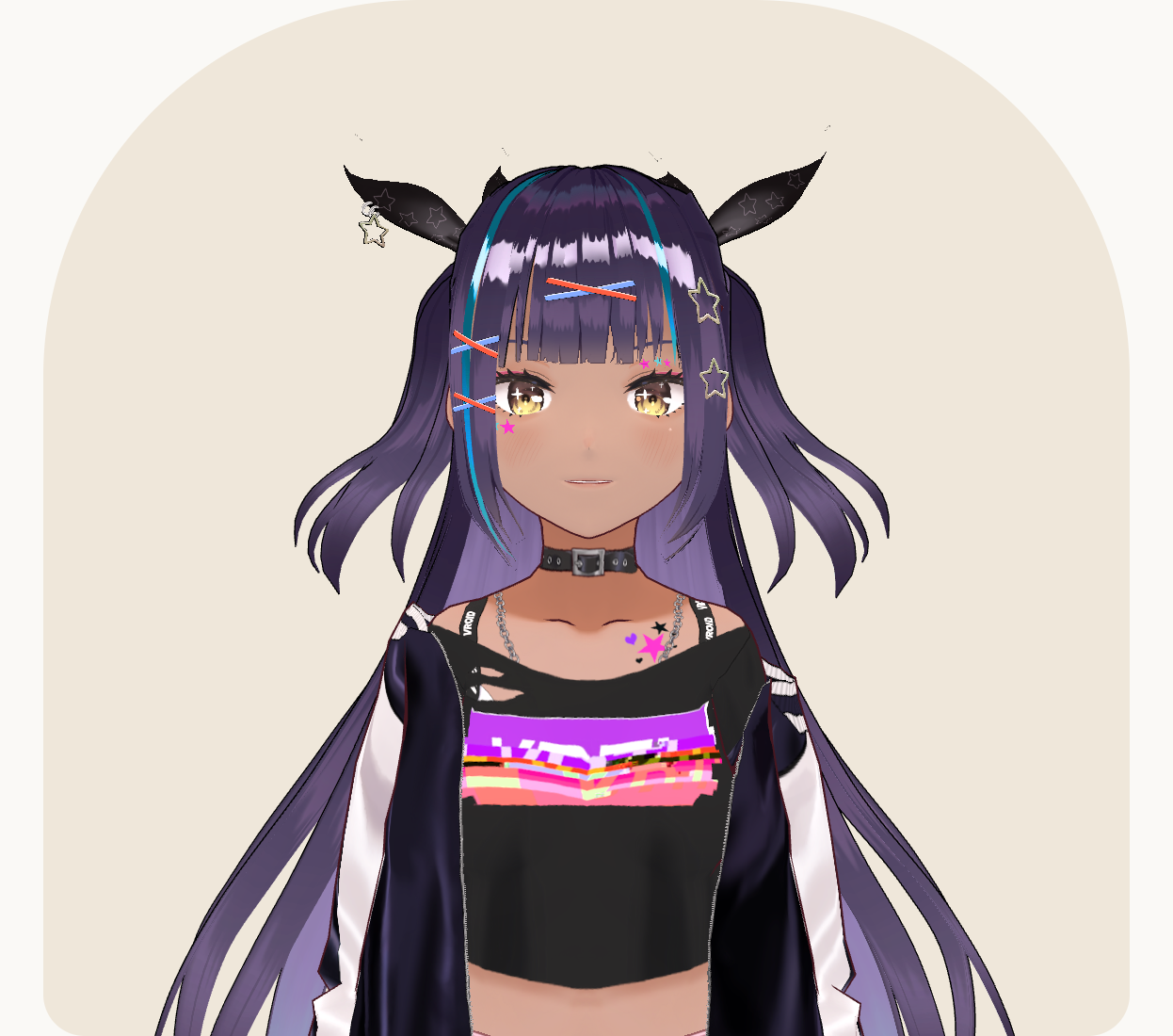 VRoid B, a character available in AI Meeting